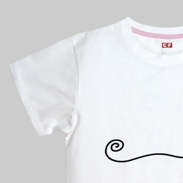 Áo thun bé gái tay ngắn CF G059020 Trắng