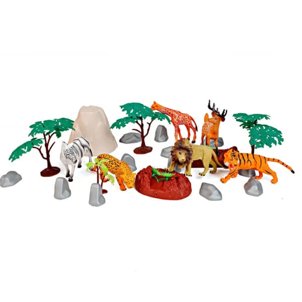 Hộp thế giới động vật hoang dã kèm bản đồ CY124336 (30pcs)