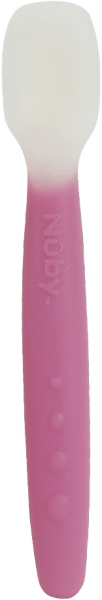 Thìa ăn dặm cao cấp Nuby Hồng