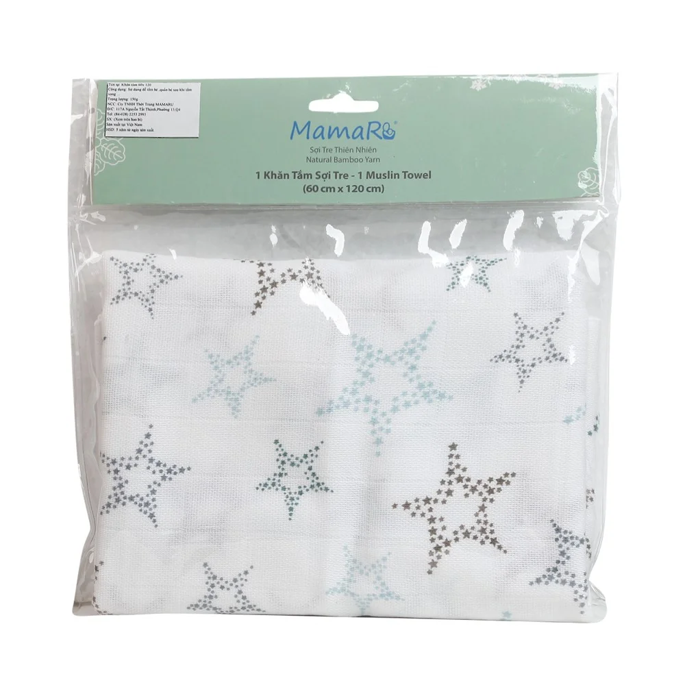 Khăn tắm cho bé Mamaru 60x120cm