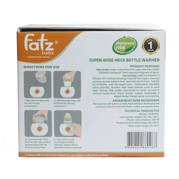 Máy hâm sữa bình cổ siêu rộng FB3027SL