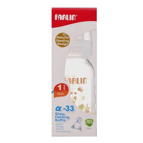 Bình sữa Farlin thủy tinh TOP-808G 120ml