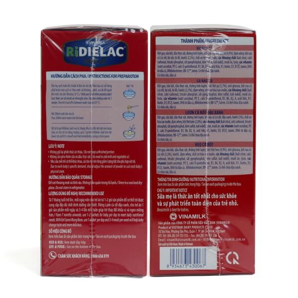 Combo 2 Bột ăn dặm RIDIELAC GOLD 4 Vị Mặn HG 200g