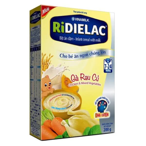 Bột ăn dặm Ridielac Thịt Gà rau củ 200g