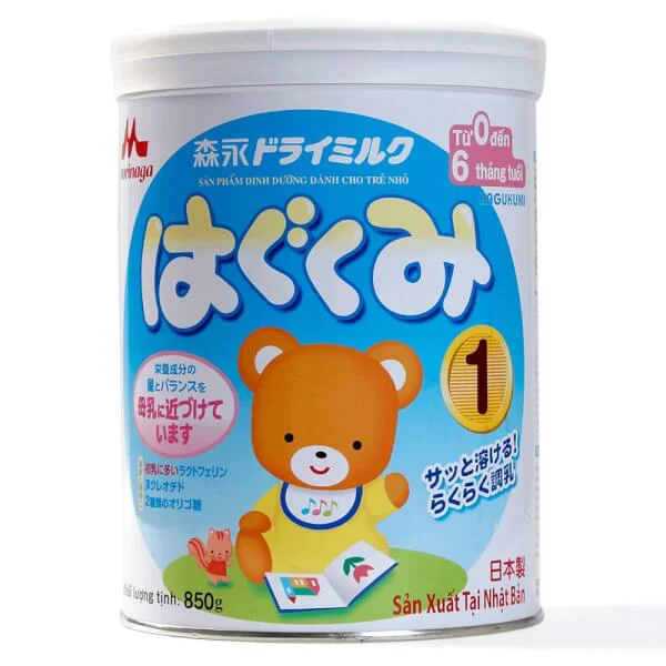 Sữa bột Sản phẩm dinh dưỡng công thức Morinaga Hagukumi cho trẻ từ 0 - 6 tháng tuổi