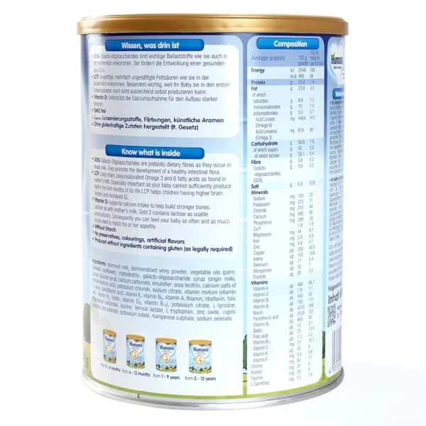 Sữa Humana Gold số 2 800g (6-12 tháng)