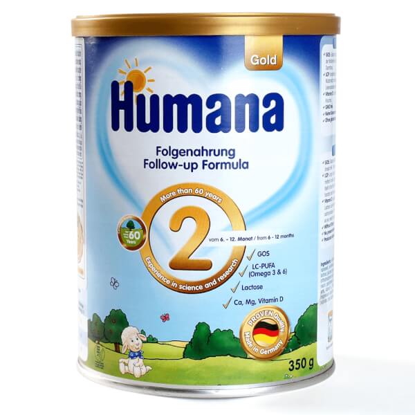 Sữa bột Humana Gold số 2, 6-12 tháng, 350g