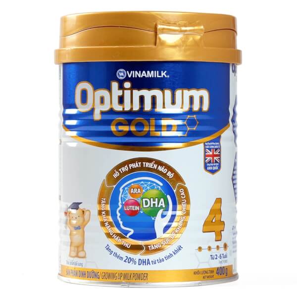 Sữa bột Vinamilk Optimum Gold 4, 400g