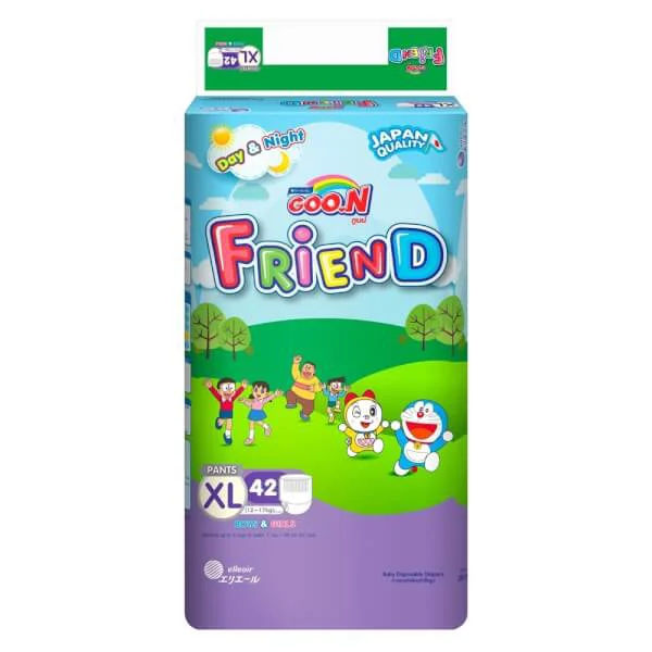 Tã quần Goo.n Renew Friend Jumbo (XL, 12 - 17 Kg, 42 miếng)
