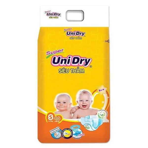 Tã dán Unidry Jumbo (S, 3-7 Kg, 46 miếng)