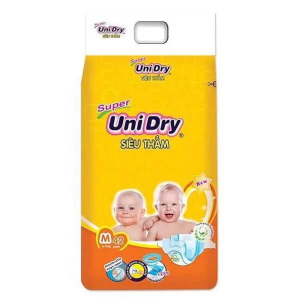 Tã dán Unidry Jumbo (M, 6-11 Kg, 42 miếng)