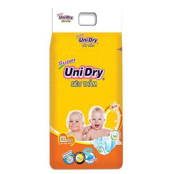 Tã dán Unidry Jumbo (XL, 12-17 Kg, 34 miếng)