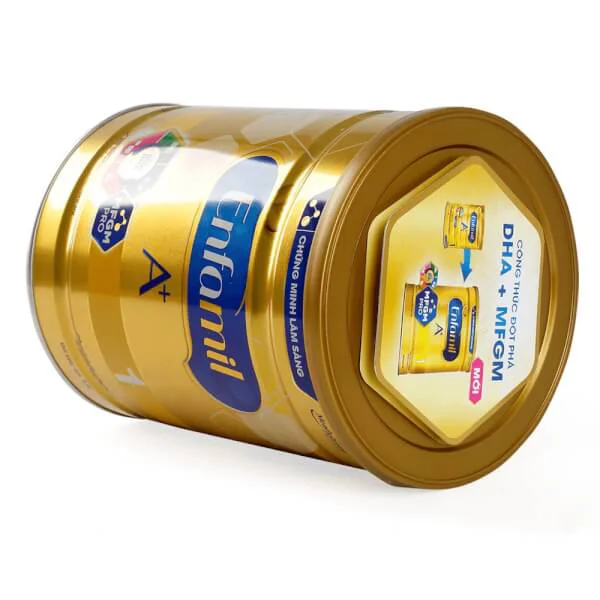 Sữa bột Enfamil A + 1 900g 360° Brain DHA+ với MFGM PRO cho trẻ từ 0 đến 6 tháng tuổi
