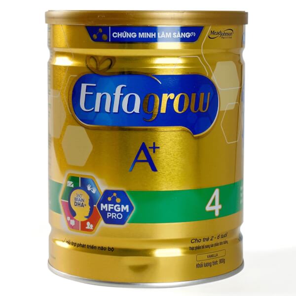 Sữa bột Enfagrow A + 4 900g 360 Brain DHA+ với MFGM PRO, hương Vanilla