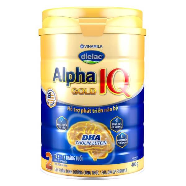 Sữa bột Dielac Alpha Gold IQ 2, 400g