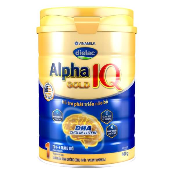 Sữa bột Dielac Alpha Gold IQ 1, 400g