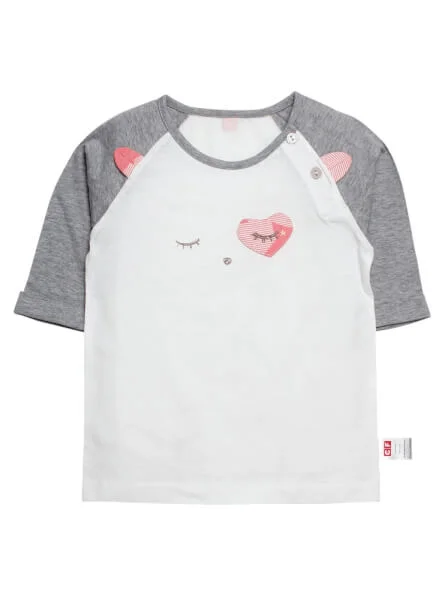 Bộ thun bé gái dài CF G059009 Hồng