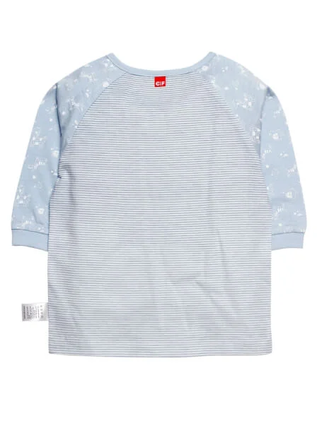 Bộ thun bé trai dài CF B059003 Xanh