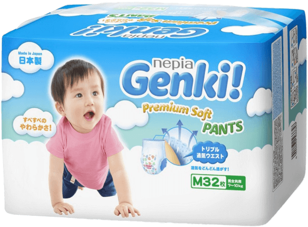 Bỉm tã quần Genki size M 32 miếng (7-10kg)