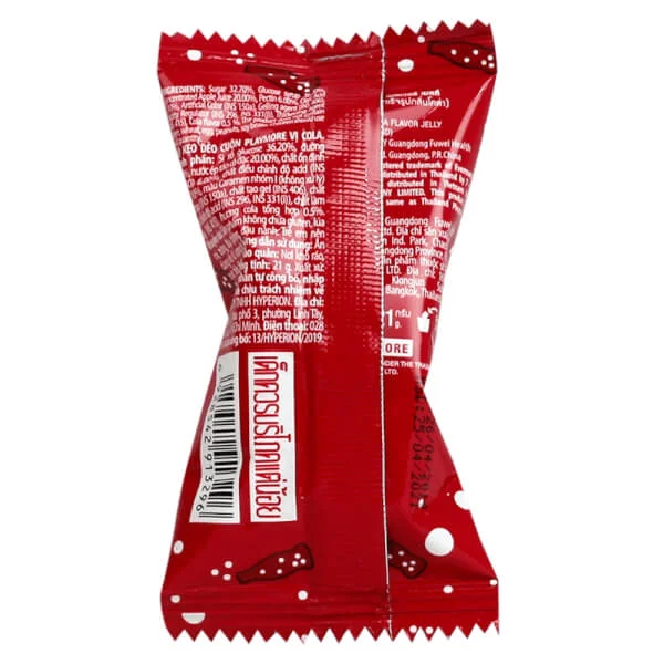 Kẹo dẻo cuộn Playmore vị cola 21g