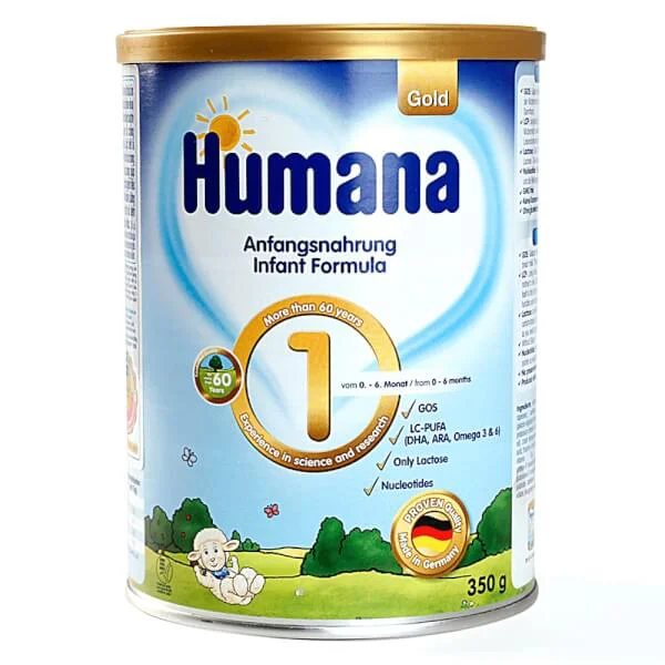 Combo 2 lon Sữa Humana Gold số 1 350g (0-6 tháng)