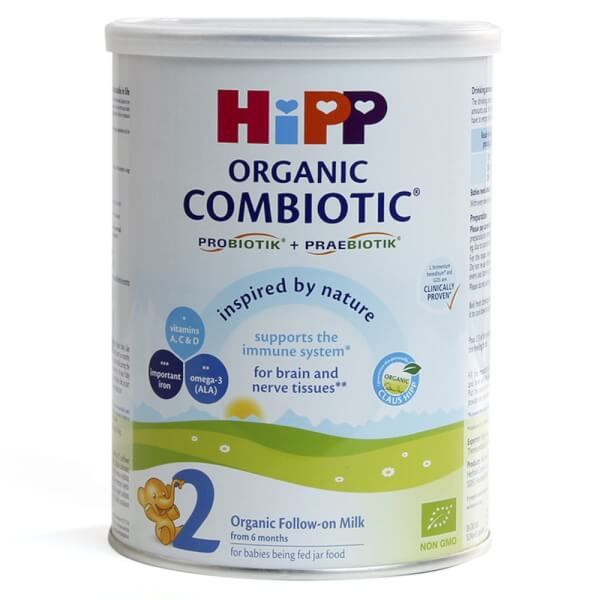 Combo 2 lon Sữa Hipp 2 Combiotic Organic Follow-on 350g (6-12 tháng)