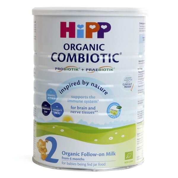Combo 2 lon Sữa Hipp 2 Combiotic Organic Follow-on 800g (6-12 tháng)