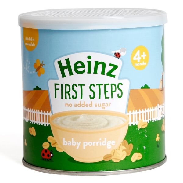 Combo 2 Cháo dành cho trẻ em có chứa kem Yến mạch 4+ / Heinz Baby porridge 4+