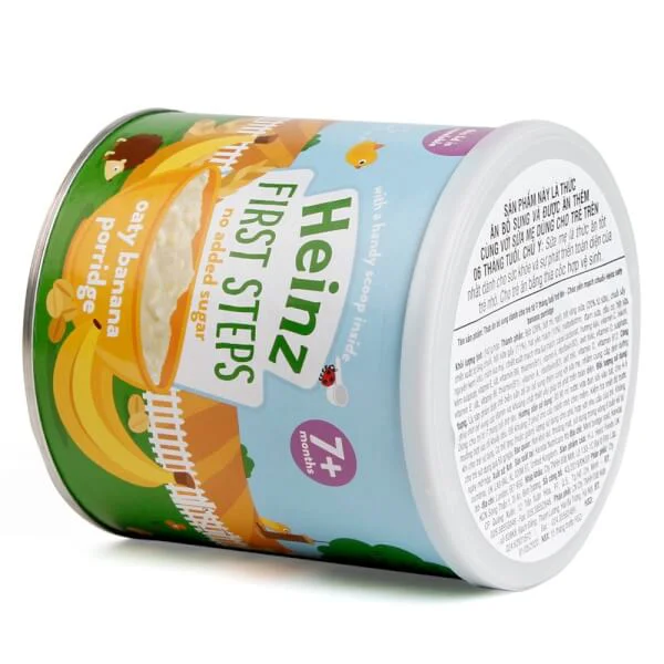 Combo 2 Bột yến mạch và chuối - Heinz Oaty Banana Porridge (7M+)