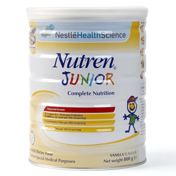 Combo 5 Thực phẩm dinh dưỡng y học Nutren JUNIOR 800g (1-10 tuổi)