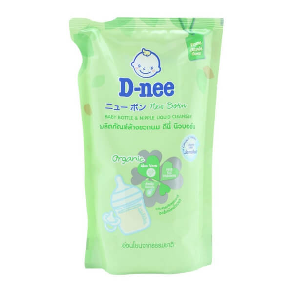 Nước rửa Bình sữa D-nee Organic, túi 600ml/550ml