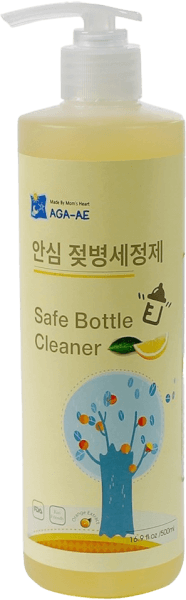 Nước rửa bình sữa AGA-AE hương cam - Chai 500ml