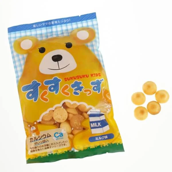Bánh nướng Sukusuku Kids vị sữa, 70g