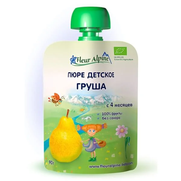 Dinh dưỡng trái cây Organic lê 90g