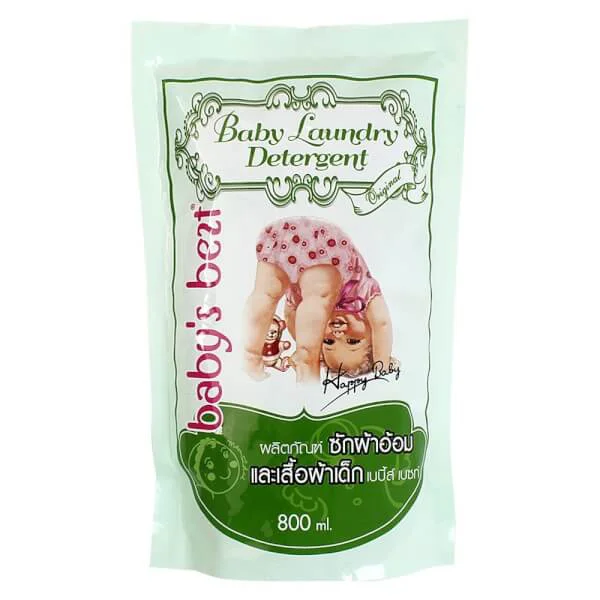 Nước giặt quần áo Baby Bezt hương tươi mát, túi 800ml