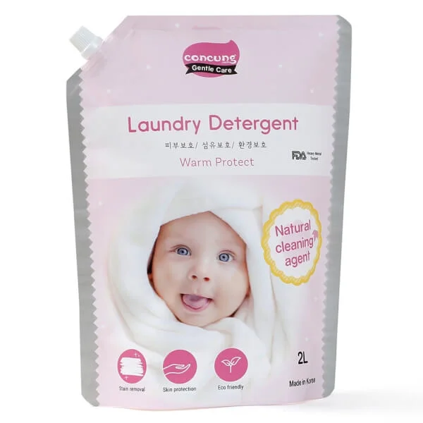 Nước giặt Hàn Quốc ConCung Gentle Care hương ngọt ấm, túi 2L