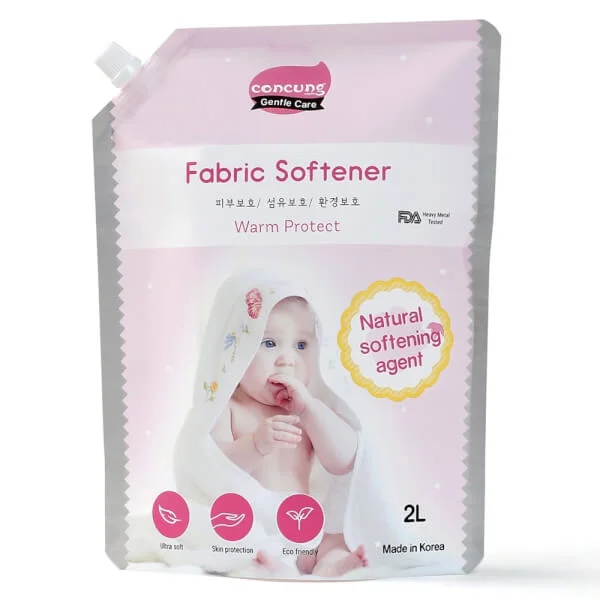 Nước xả vải Hàn Quốc ConCung Gentle Care hương ngọt ấm, túi 2L
