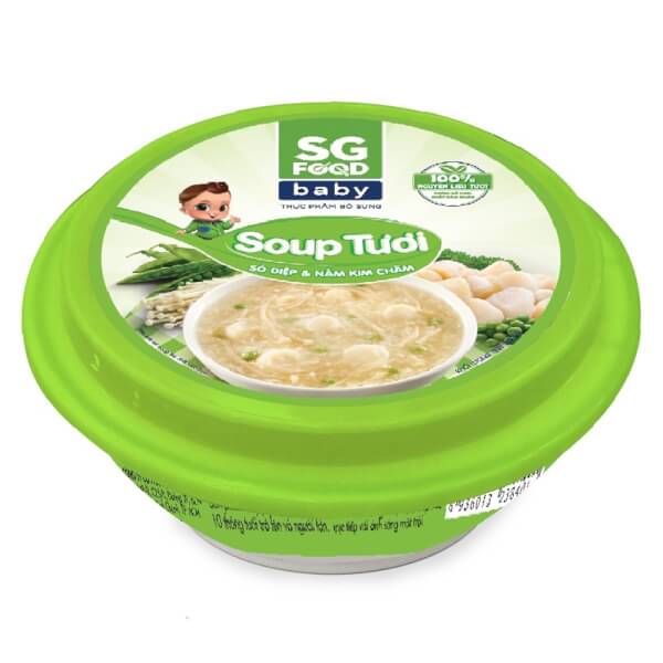 Soup Tươi SGF sò điệp nấm kim châm 240g