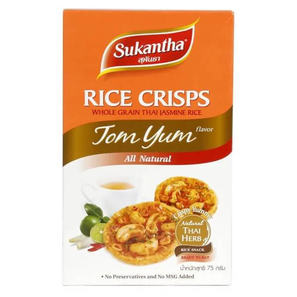 Bánh gạo Thái Jasmine vị Tom Yum, (dạng hộp)