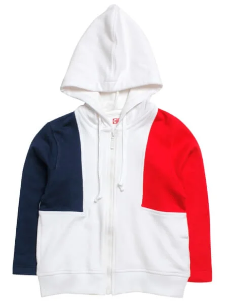 Áo khoác thun bé trai CF B069002 Trắng