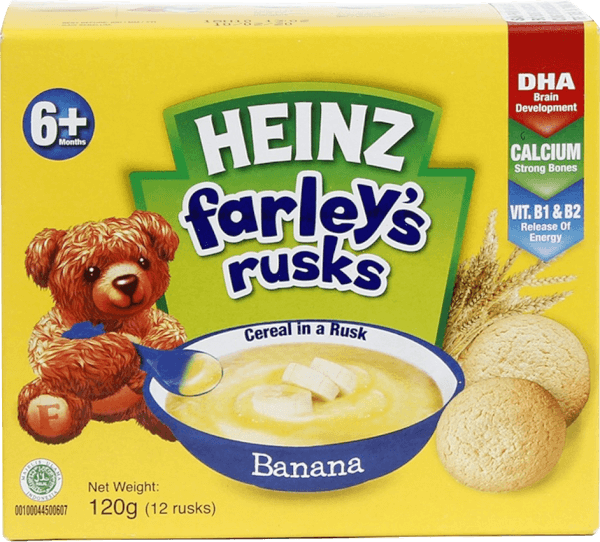 Bánh Qui Dành Cho Trẻ Em Heinz Farley Vị Chuối 120g
