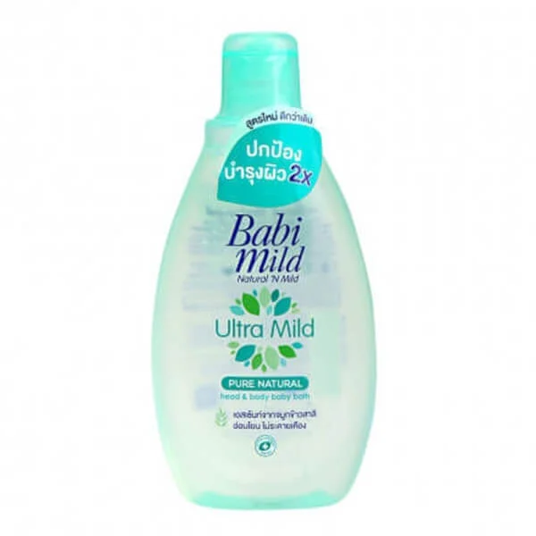 Sữa tắm gội trẻ em Babi Mild Pure natural chai 200ml