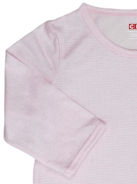 Bộ sơ sinh tay dài quần dài CF I109003 Hồng