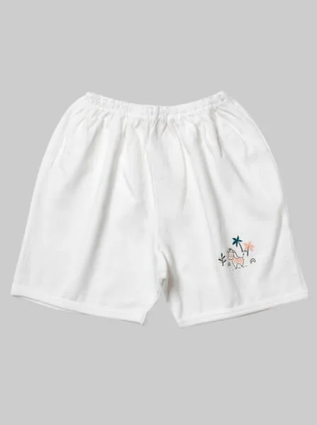 Quần sơ sinh ngắn CF I049002 Trắng