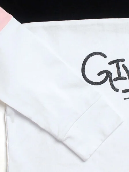 Áo thun bé gái tay dài CF G069026 Đen