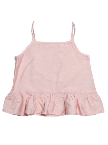 Bộ vải bé gái ngắn CF G069027 Hồng