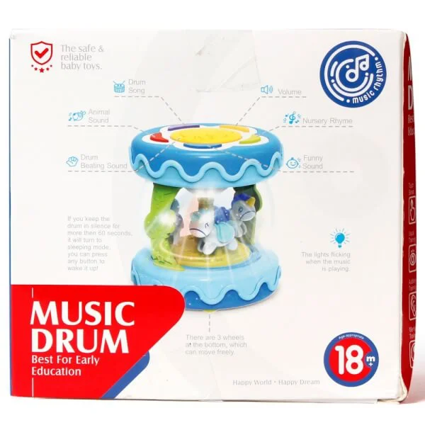 Trống quay vòng có đèn và nhạc - HE0701