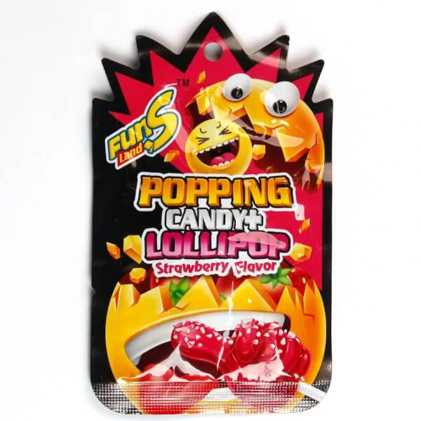 Kẹo Popping Candy with Lollipop Strawberry Flavor 13g