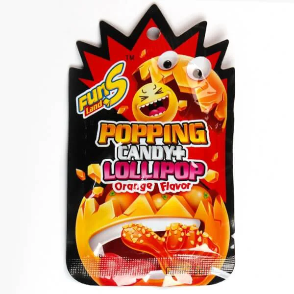 Kẹo Popping Candy with Lollipop Orange Flavor 13g