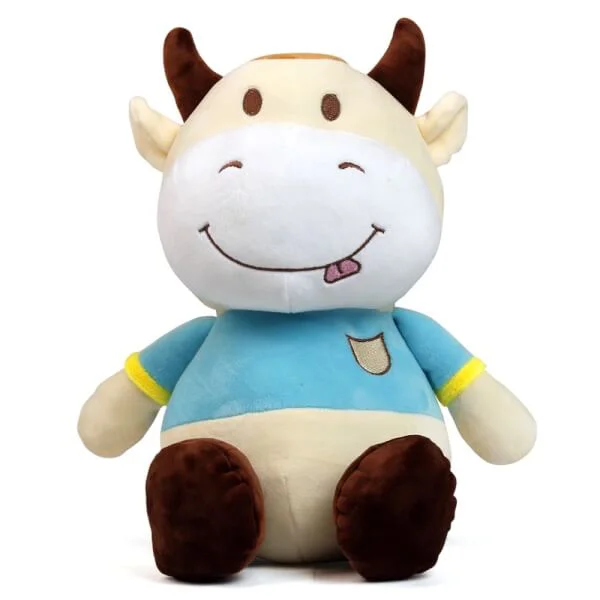 Thú nhồi bông con bò cười